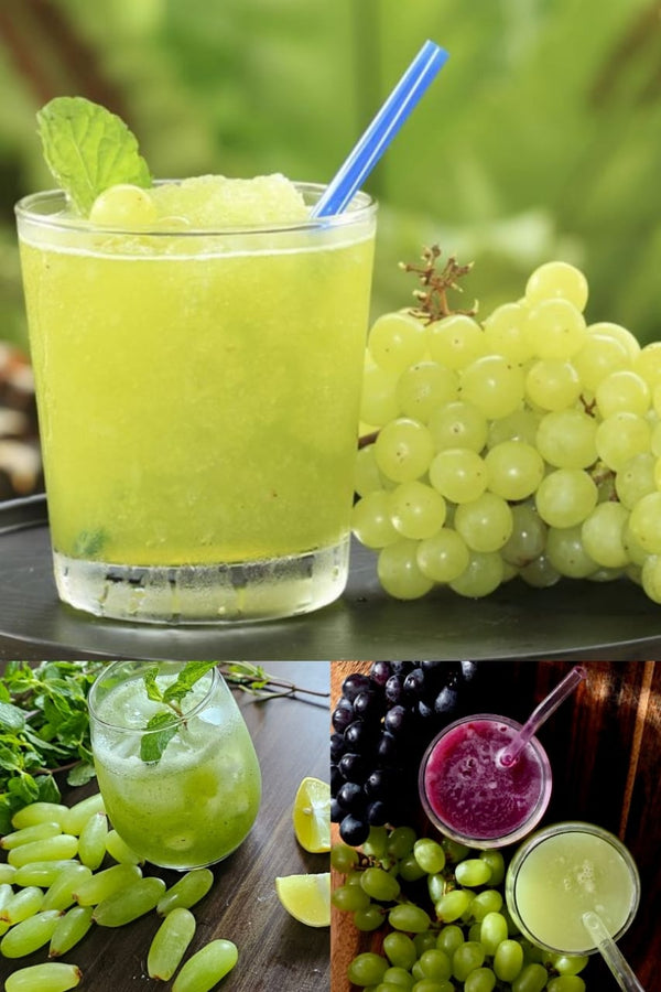 fresh green grapes