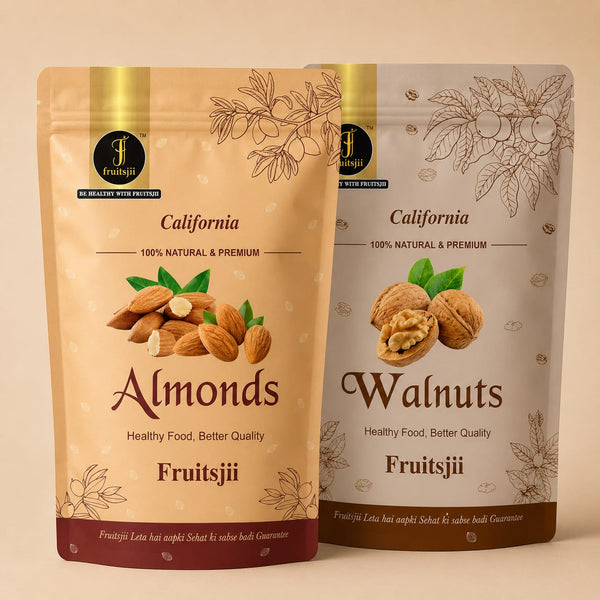 fruitsjii combos  premium California almond and California jombo walnut,,